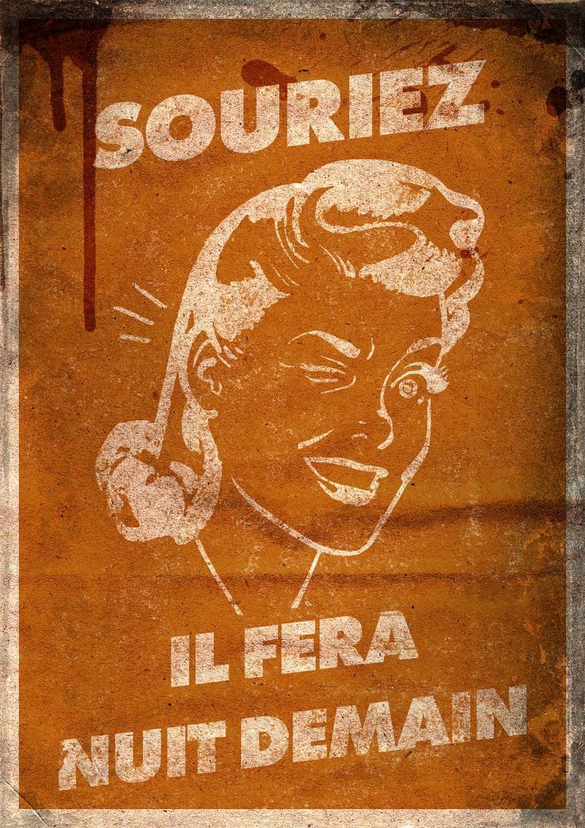 Affiche "Souriez, il fera nuit demain"